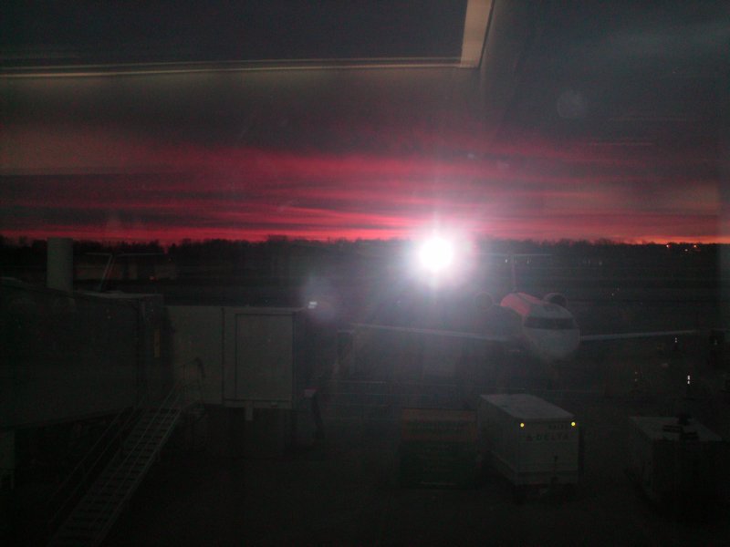 sunrise over CVG